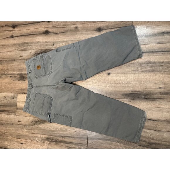 Carhartt Mens B161 Fatigue Camo Cargo Pants 38x30 FITS 34x24 Cotton Durable Outd - Picture 6 of 9